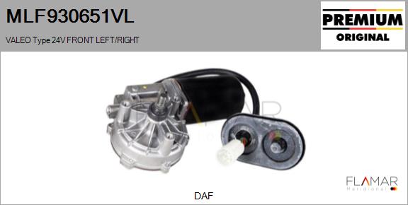 Motor stergator MLF930651VL FLAMAR