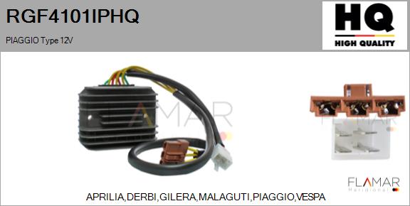 Regulator, alternator RGF4101IPHQ FLAMAR