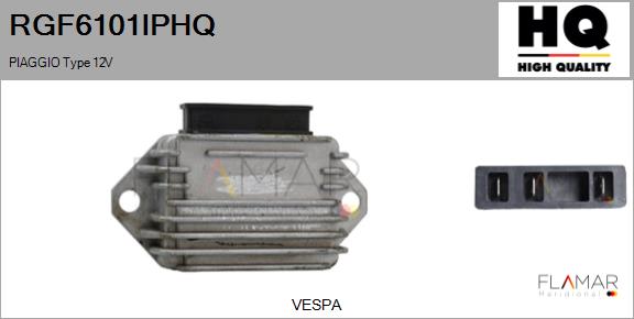 Regulator, alternator RGF6101IPHQ FLAMAR