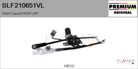 Sistem stergator parbriz SLF210651VL FLAMAR