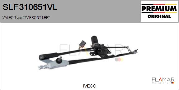 Sistem stergator parbriz SLF310651VL FLAMAR