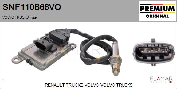 Senzor NOx, injectie aditiv SNF110B66VO FLAMAR