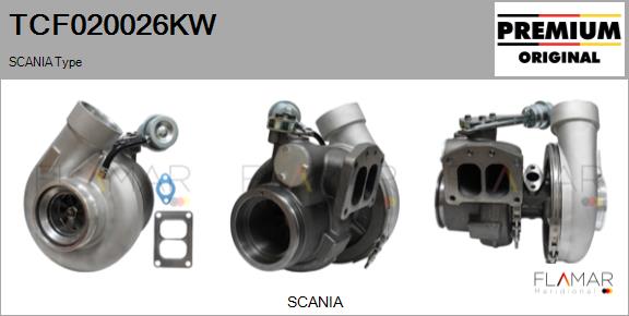 Compresor,sistem de supraalimentare TCF020026KW FLAMAR