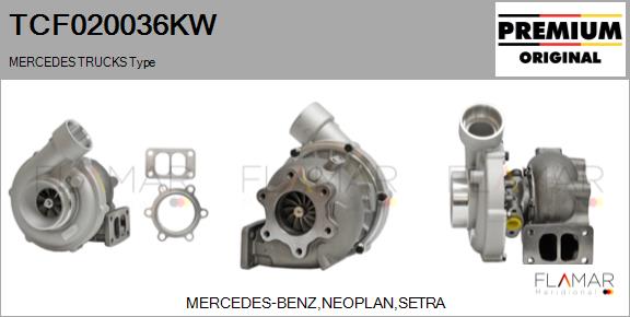 Compresor,sistem de supraalimentare TCF020036KW FLAMAR