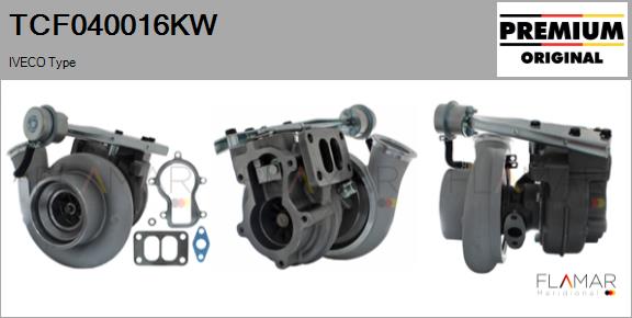 Compresor,sistem de supraalimentare TCF040016KW FLAMAR