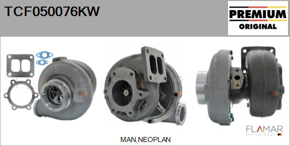 Compresor,sistem de supraalimentare TCF050076KW FLAMAR