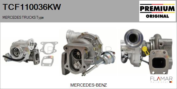 Compresor,sistem de supraalimentare TCF110036KW FLAMAR