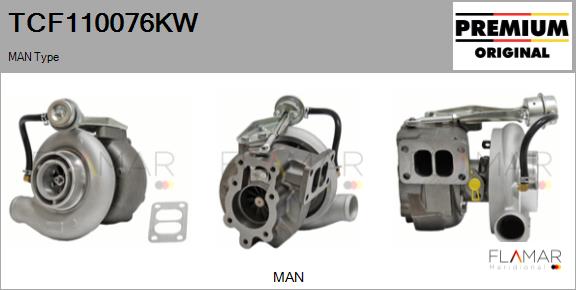 Compresor,sistem de supraalimentare TCF110076KW FLAMAR