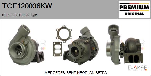 Compresor,sistem de supraalimentare TCF120036KW FLAMAR