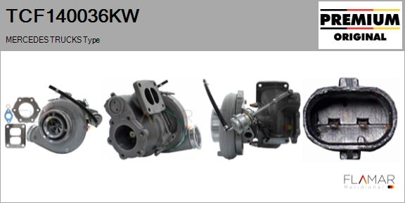 Compresor,sistem de supraalimentare TCF140036KW FLAMAR