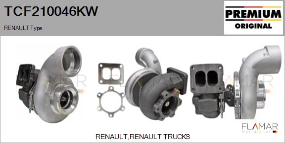 Compresor,sistem de supraalimentare TCF210046KW FLAMAR