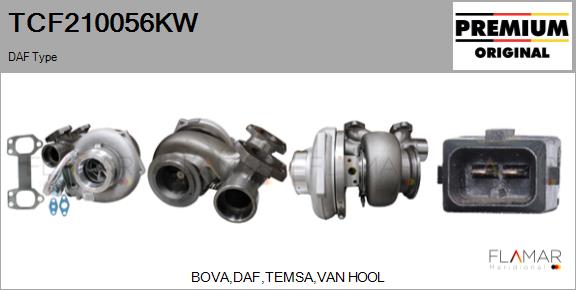 Compresor,sistem de supraalimentare TCF210056KW FLAMAR