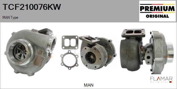 Compresor,sistem de supraalimentare TCF210076KW FLAMAR