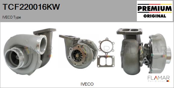 Compresor,sistem de supraalimentare TCF220016KW FLAMAR