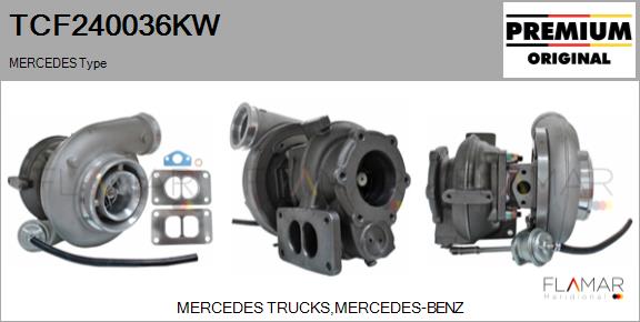 Compresor,sistem de supraalimentare TCF240036KW FLAMAR
