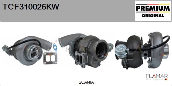 Compresor,sistem de supraalimentare TCF310026KW FLAMAR