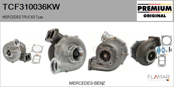 Compresor,sistem de supraalimentare TCF310036KW FLAMAR