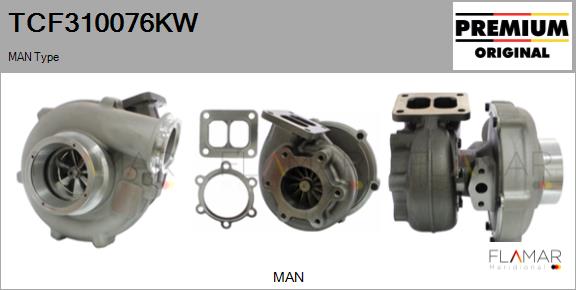 Compresor,sistem de supraalimentare TCF310076KW FLAMAR
