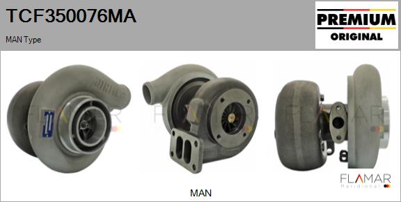 Compresor,sistem de supraalimentare TCF350076MA FLAMAR