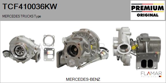 Compresor,sistem de supraalimentare TCF410036KW FLAMAR