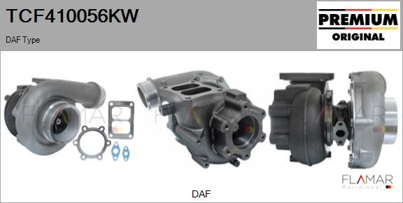 Compresor,sistem de supraalimentare TCF410056KW FLAMAR
