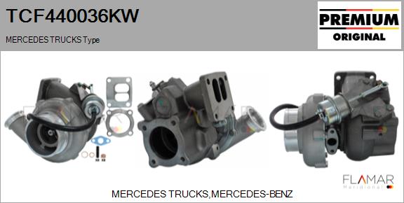 Compresor,sistem de supraalimentare TCF440036KW FLAMAR