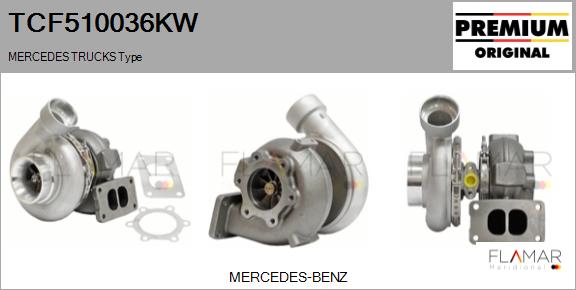 Compresor,sistem de supraalimentare TCF510036KW FLAMAR