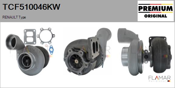 Compresor,sistem de supraalimentare TCF510046KW FLAMAR
