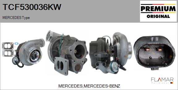 Compresor,sistem de supraalimentare TCF530036KW FLAMAR