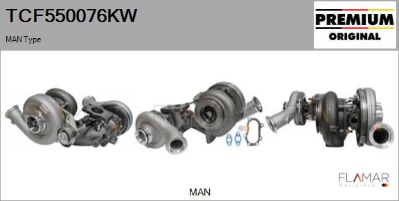 Compresor,sistem de supraalimentare TCF550076KW FLAMAR