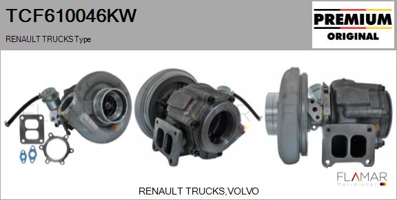 Compresor,sistem de supraalimentare TCF610046KW FLAMAR