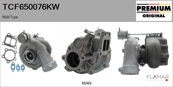 Compresor,sistem de supraalimentare TCF650076KW FLAMAR