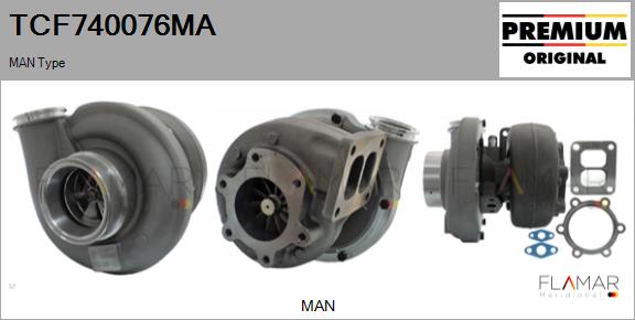 Compresor,sistem de supraalimentare TCF740076MA FLAMAR