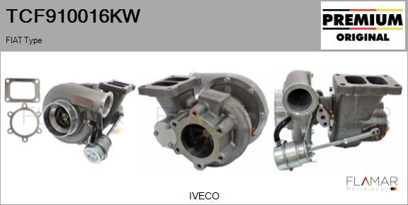 Compresor,sistem de supraalimentare TCF910016KW FLAMAR