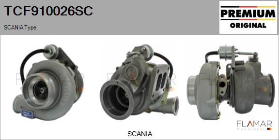 Compresor,sistem de supraalimentare TCF910026SC FLAMAR
