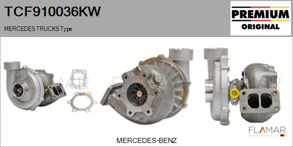 Compresor,sistem de supraalimentare TCF910036KW FLAMAR