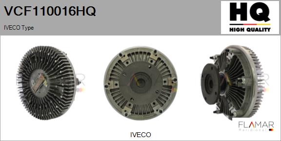 Cupla, ventilator radiator VCF110016HQ FLAMAR