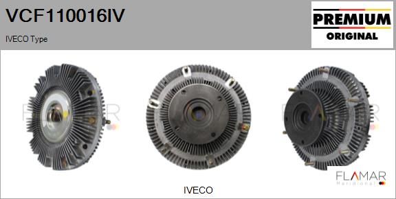 Cupla, ventilator radiator VCF110016IV FLAMAR