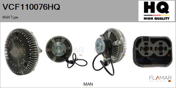 Cupla, ventilator radiator VCF110076HQ FLAMAR