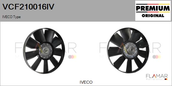 Cupla, ventilator radiator VCF210016IV FLAMAR