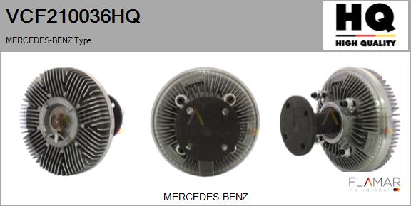 Cupla, ventilator radiator VCF210036HQ FLAMAR