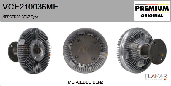 Cupla, ventilator radiator VCF210036ME FLAMAR