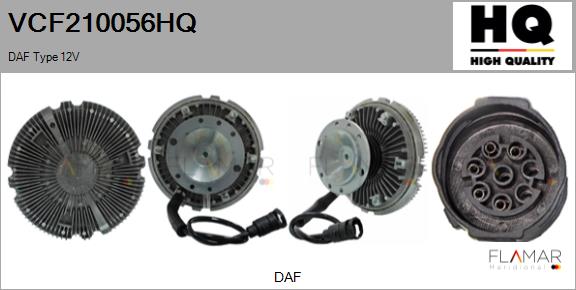 Cupla, ventilator radiator VCF210056HQ FLAMAR