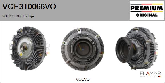 Cupla, ventilator radiator VCF310066VO FLAMAR