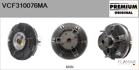Cupla, ventilator radiator VCF310076MA FLAMAR