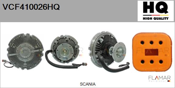 Cupla, ventilator radiator VCF410026HQ FLAMAR