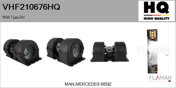 Ventilator, habitaclu VHF210676HQ FLAMAR