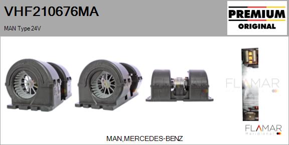 Ventilator, habitaclu VHF210676MA FLAMAR