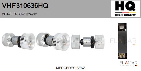 Ventilator, habitaclu VHF310636HQ FLAMAR