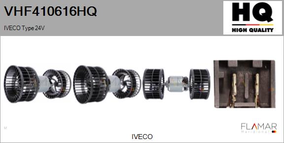 Ventilator, habitaclu VHF410616HQ FLAMAR